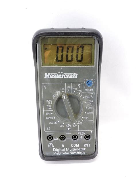 how to use mastercraft multimeter|mastercraft multimeter manual.